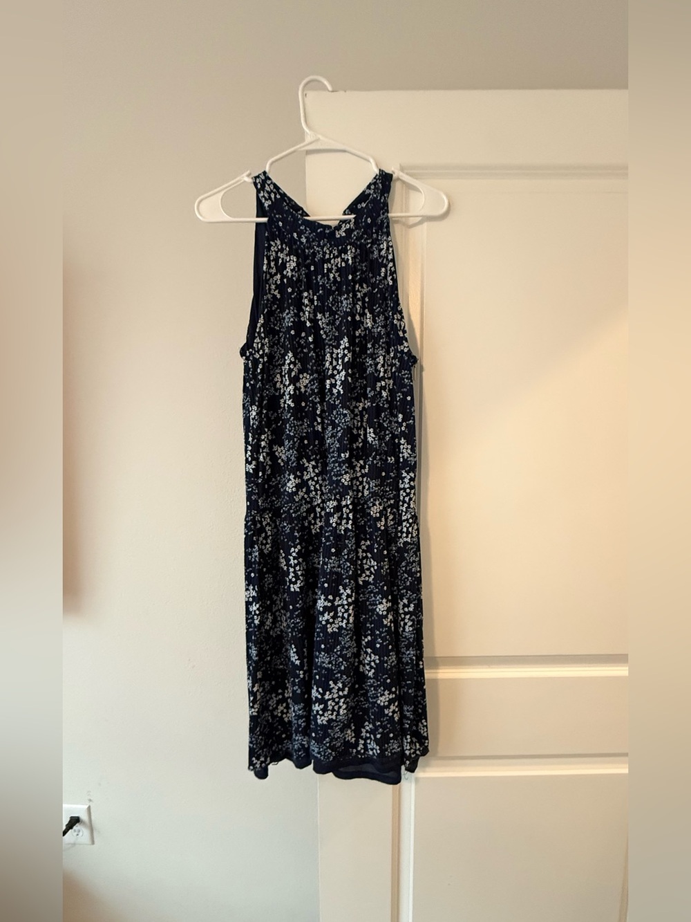 MICHAEL Michael Kors Navy Floral Sleeveless Mini Dress